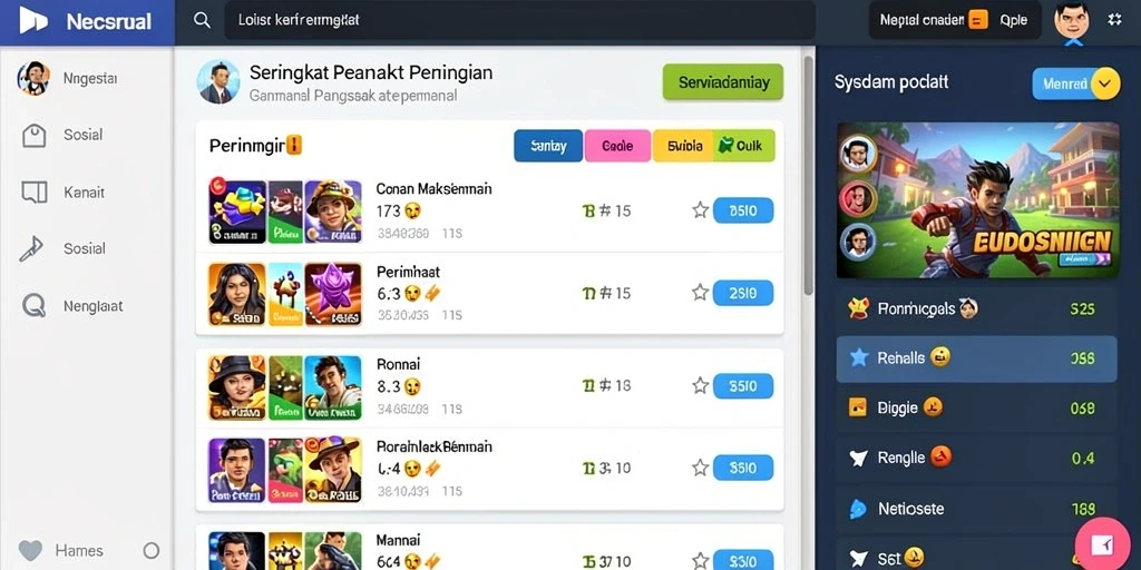 Tampilan mesin slot yang menarik dan interaktif.