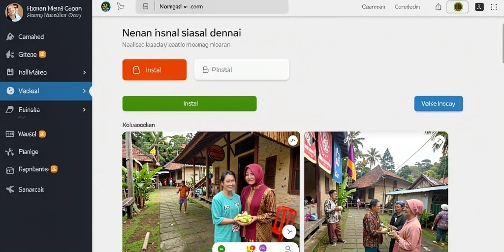 Tampilan menu utama 898A yang menarik dan intuitif.