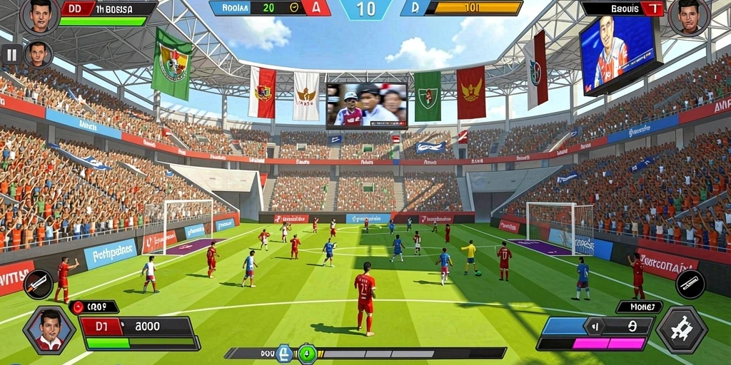 Visual menawan yang memukau pemain.
