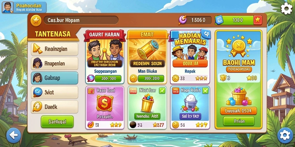 Tampilan utama aplikasi BIMABET yang menarik.