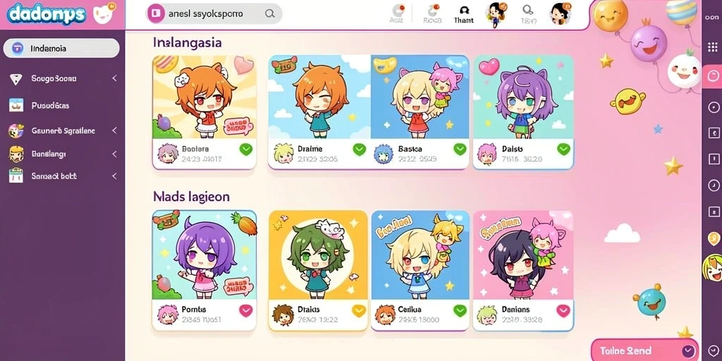 Tampilan antarmuka game yang menarik dan intuitif.