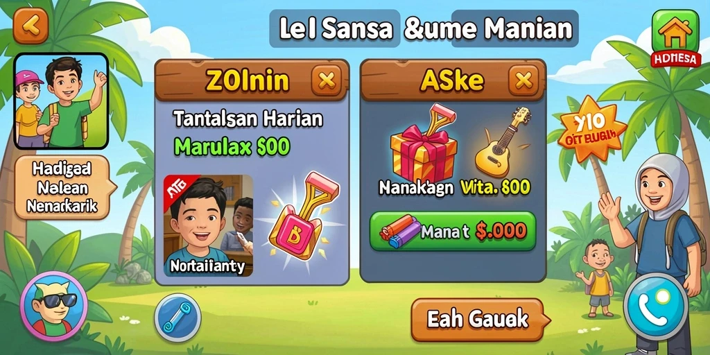 Tampilkan pengalaman bermain yang seru.