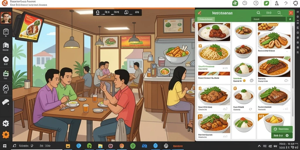 Karakter heroik dalam aksi pertarungan.